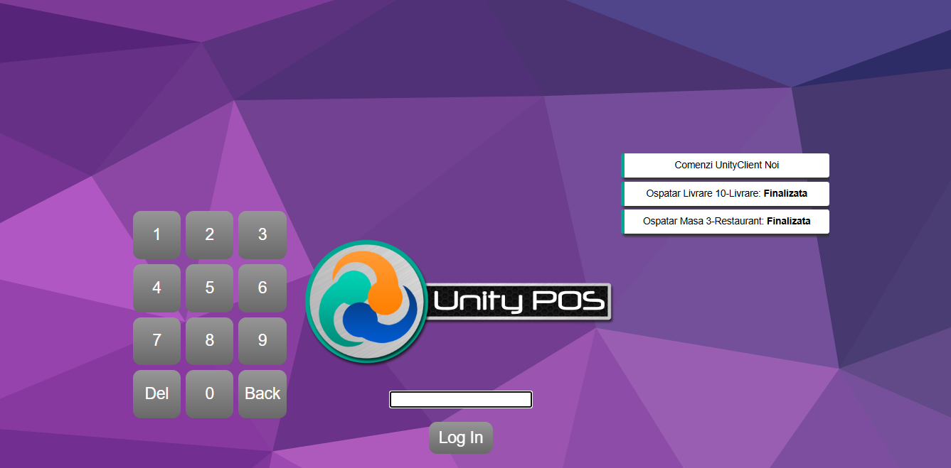 Notificări UnityPOS privind comenzile finalizate pentru ospătar